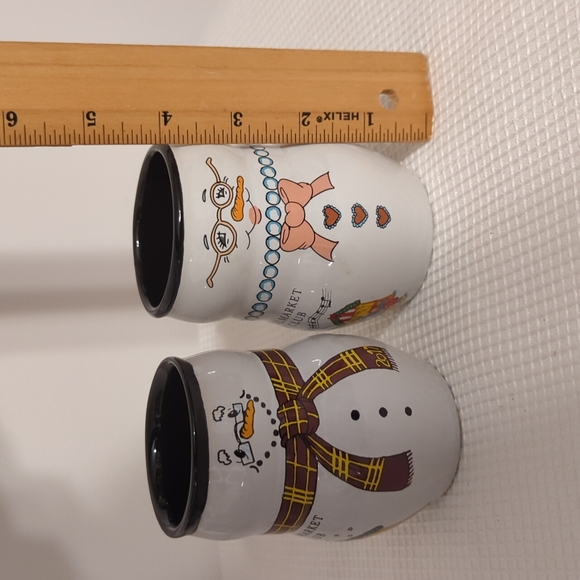 Kinder Club Christmas Snowman & Snowlady Mugs Chicago - Picture 5 of 8